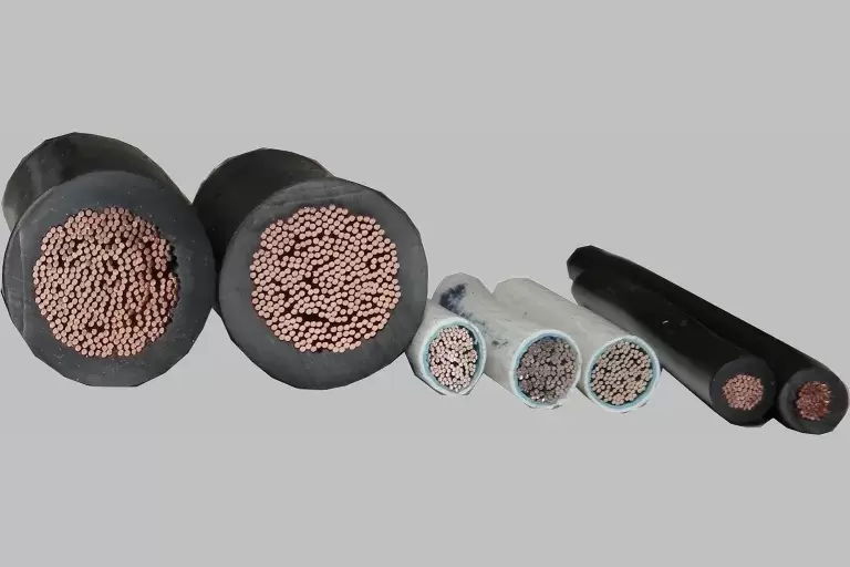 Multiple wire from front of wire with multiple colors like white, golden